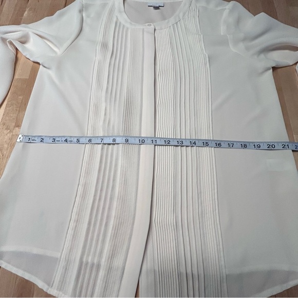 J. Jill Sheer Cream Blouse - Picture 5 of 10